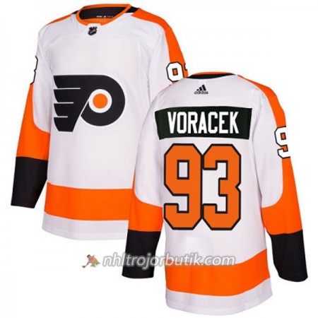 Dame Ishockey Philadelphia Flyers Tröja Jakub Voracek 93 Adidas 2017-2018 Vit Authentic